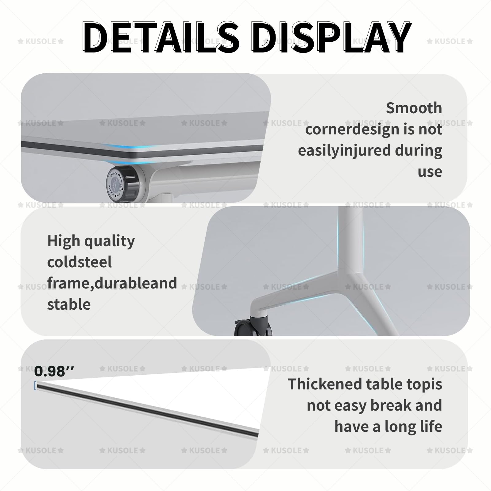 Mesa de conferencias Plegable, mesas para Salas de conferencias, Mesa Grande Plegable para reuniones y seminarios con Ruedas LightWalnut(2-Pack)-140 * 60 * 75cm