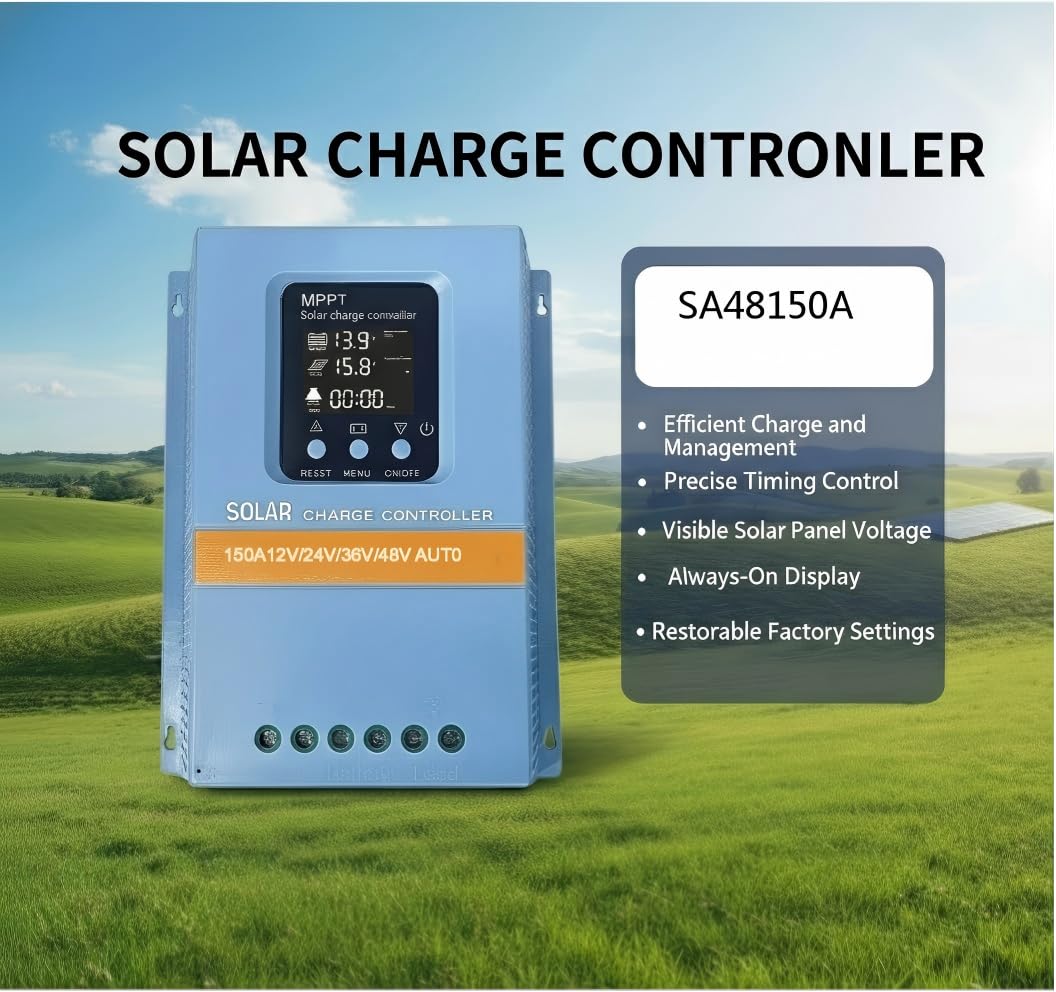 Regolatore di carica solare MPPT 150A 12V/24V/36V/48V LiFePO4 batteria al piombo