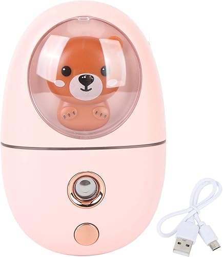 Miniatura 6 de Mister facial portátil, 1.2 fl oz con forma de animal, mini vaporizador facial con diseño recargable para viajes, maquillaje diario, cuidado de la