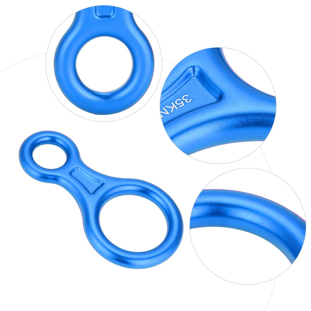 Descensor de Velocidad de Escalada 8 35KN Aleación de Aluminio