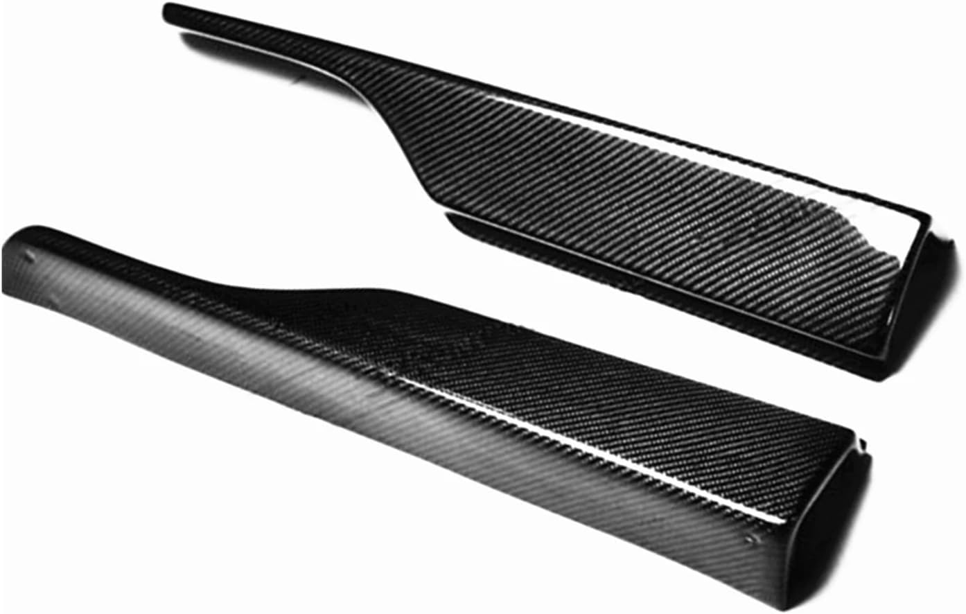 2PCS Car Front Side Skirt Corner Cover Splitter Trim Lower Bumper Lid Guard Plate Spat Lip Compatible for Honda Civic FD2 2006-2011