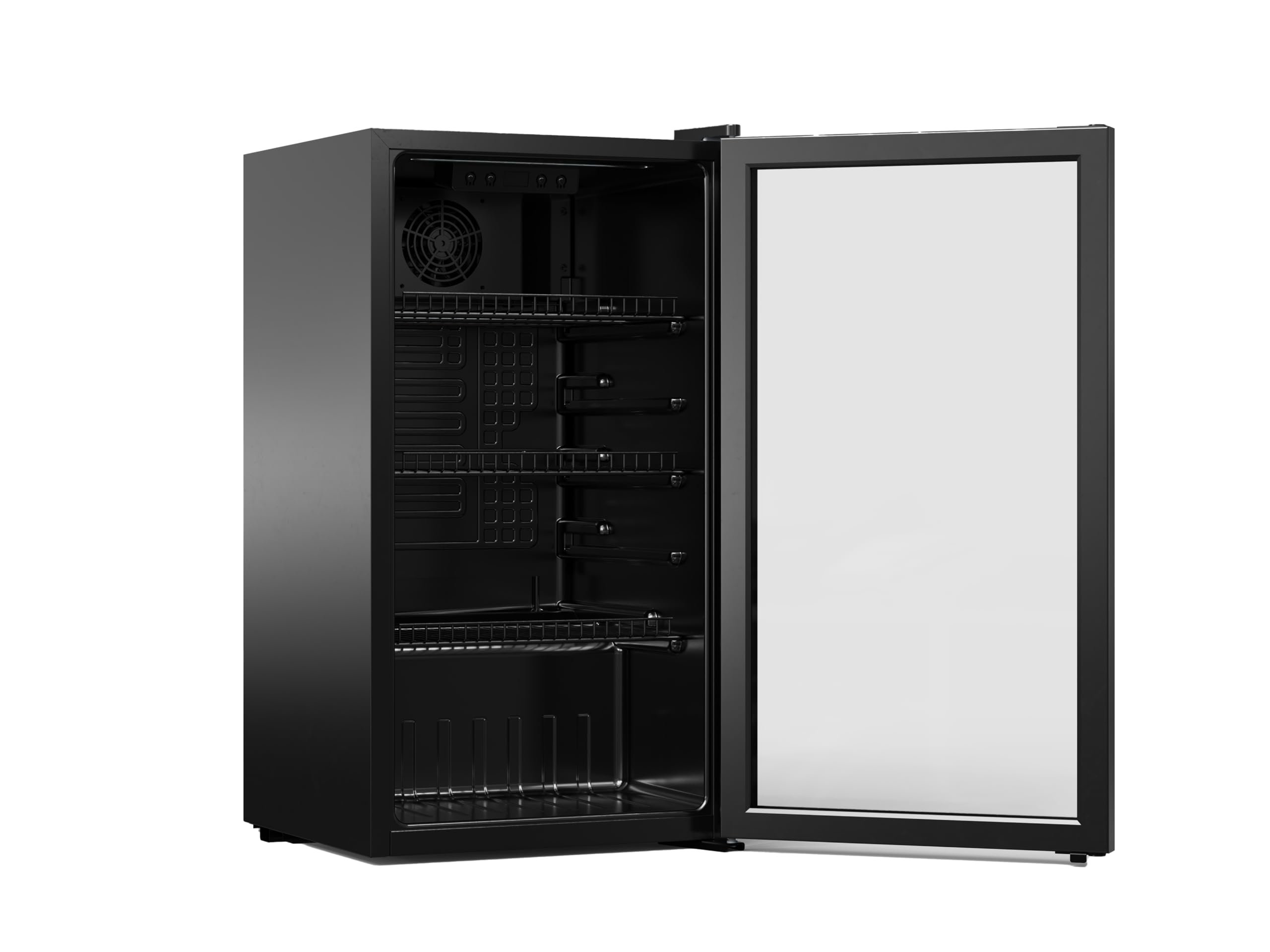 YUNA Cool-View GKS90B Glastürkühlschrank | 89 L | schwarz