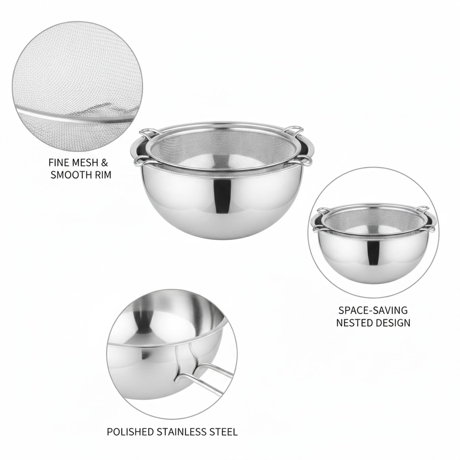 Scolapasta in Acciaio Inox