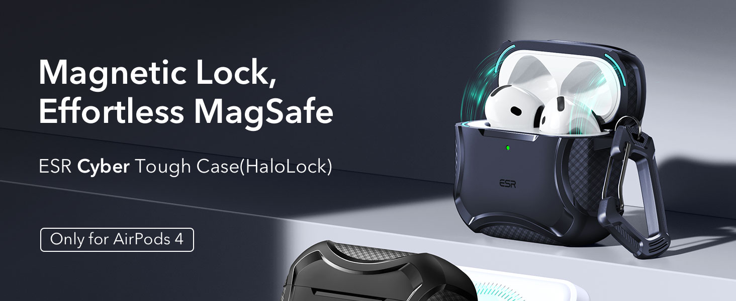 ESR for AirPods 4 Case (HaloLock) - Secure Magnetic Charging