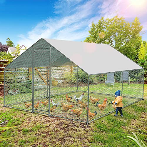 IDMarket Bâche Waterproof Blanche 3,4x2M 150GR - Protection Pour Enclos Poulaillers 6 à 24m²