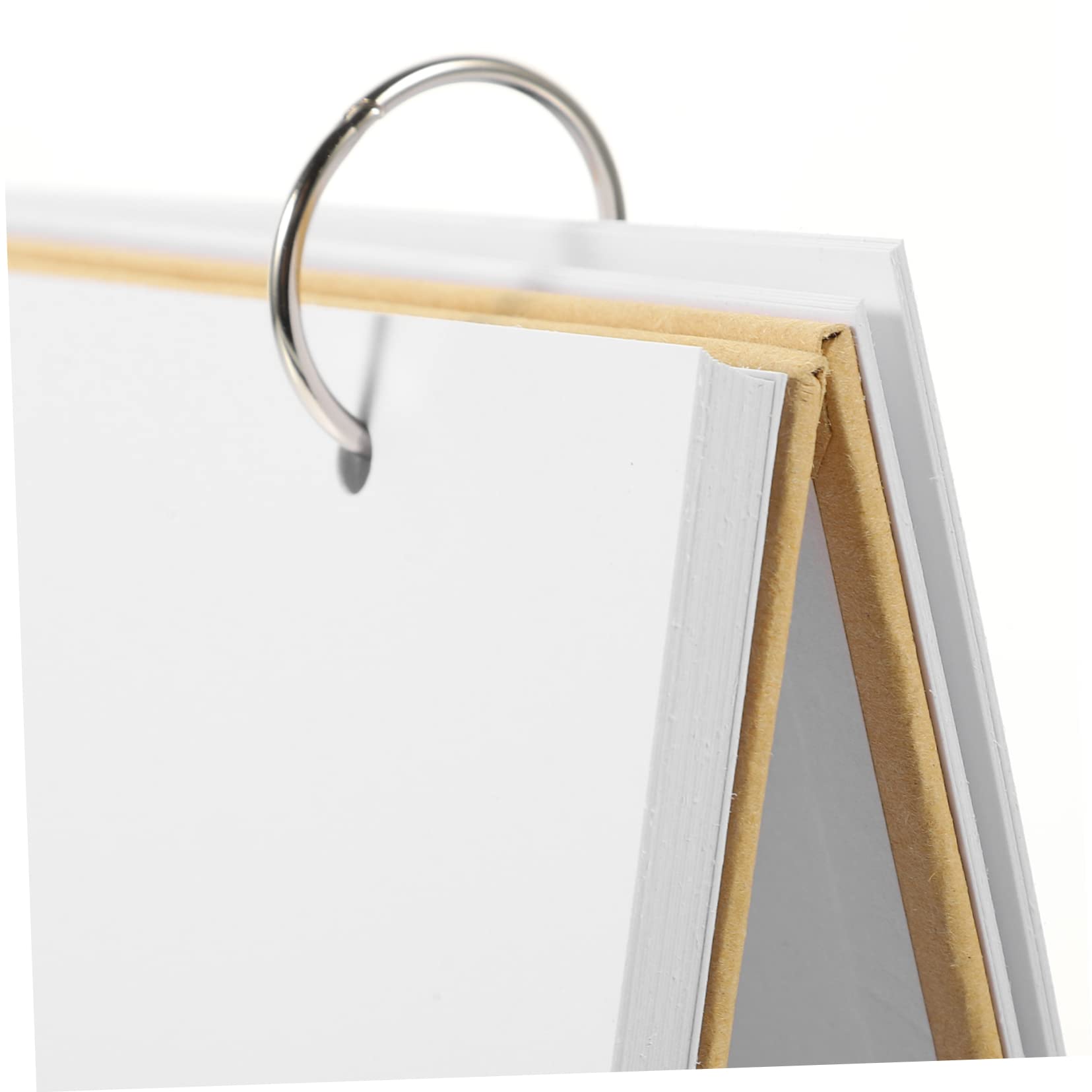 SEWACC 5stücke Diy Stehender Blanko Tischkalender Handgemachter Graffiti Schreibtischkalender Aus Karton Mit Kraftpapier-cover Für Kreative Büroorganisation Und Heimdekoration