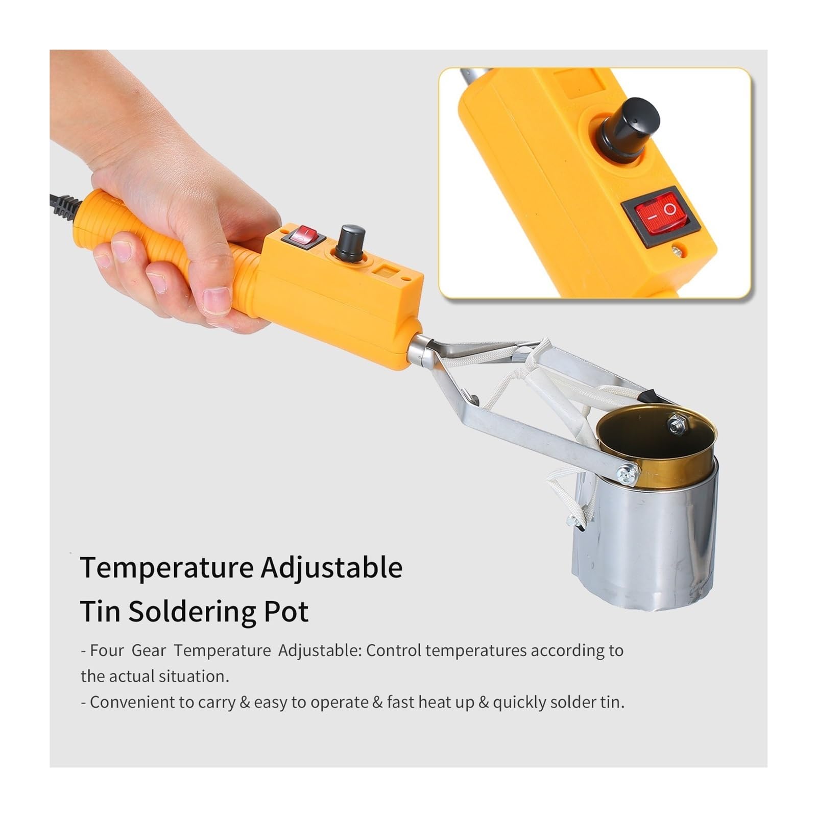 Forno Per Saldatura A Stagno 380W Regolabile - Temperatura Fino A 450°C - Foto 3