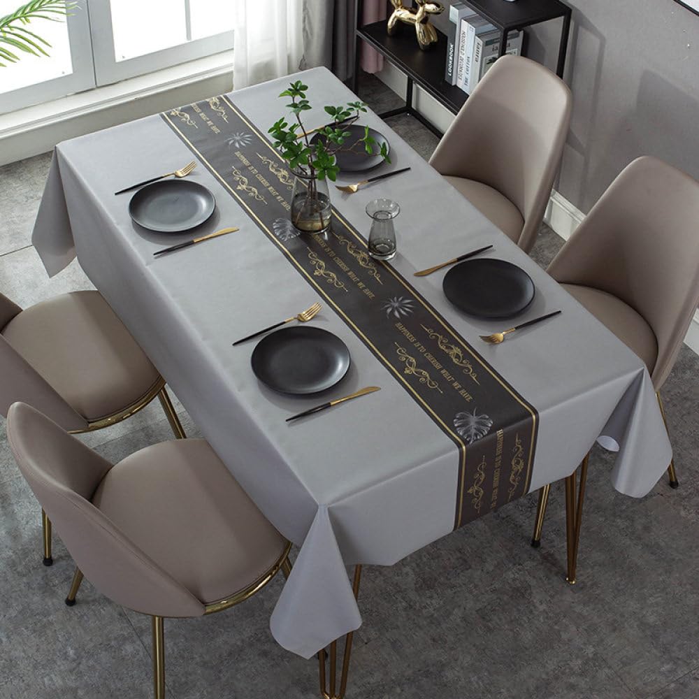 Nappe de table pour tables basses rectangulaires motif sombre 70cm