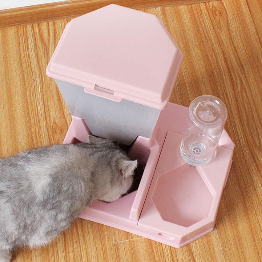 Pet Automatic Feeding and Watering Machine, 500ml Large Capacity Automatic Drinking Fountain