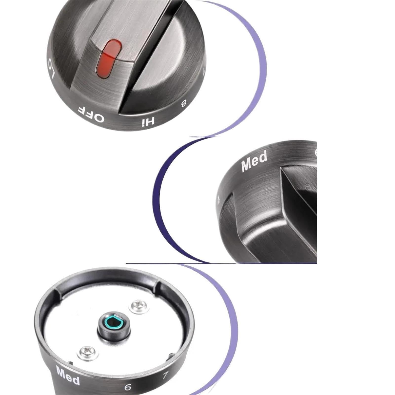 Manopole Per Fornelli Manopole elettriche da 4 pezzi