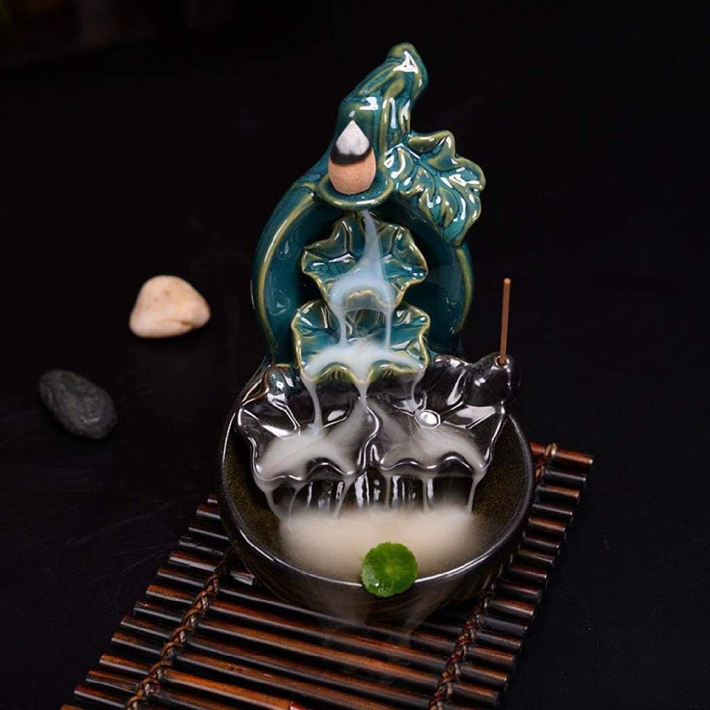Ornaments, Ceramic Incense Burner-Backflow Incense Burner Holder Ceramic Incense Holder Ceramic Ornament Gift