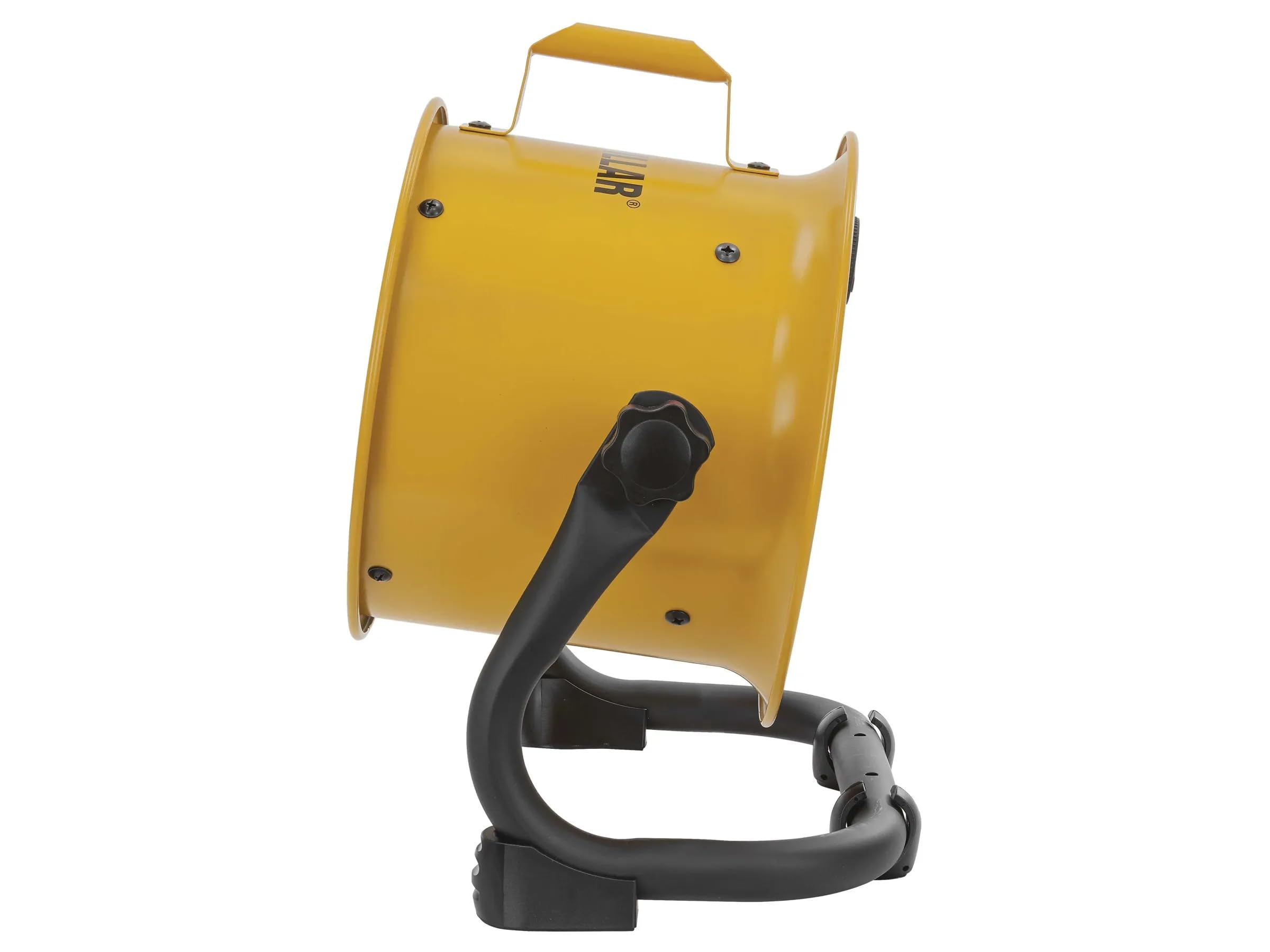 CAT Caterpillar HVD-9AC Ventilatore da Pavimento Industriale Ø23 cm 90W 4 Velocità Alta Velocità 27 m³/min Pale in Alluminio Orientabile Montaggio a Parete Compatto e Potente