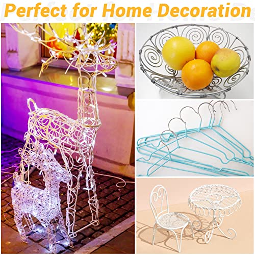 aluminum armature wire for sculpting 2 mm thickness metal bendable wire flexible wrapping weaving for crafts jewelry making doll armature modeling diy 12 gauge 118 ft silver