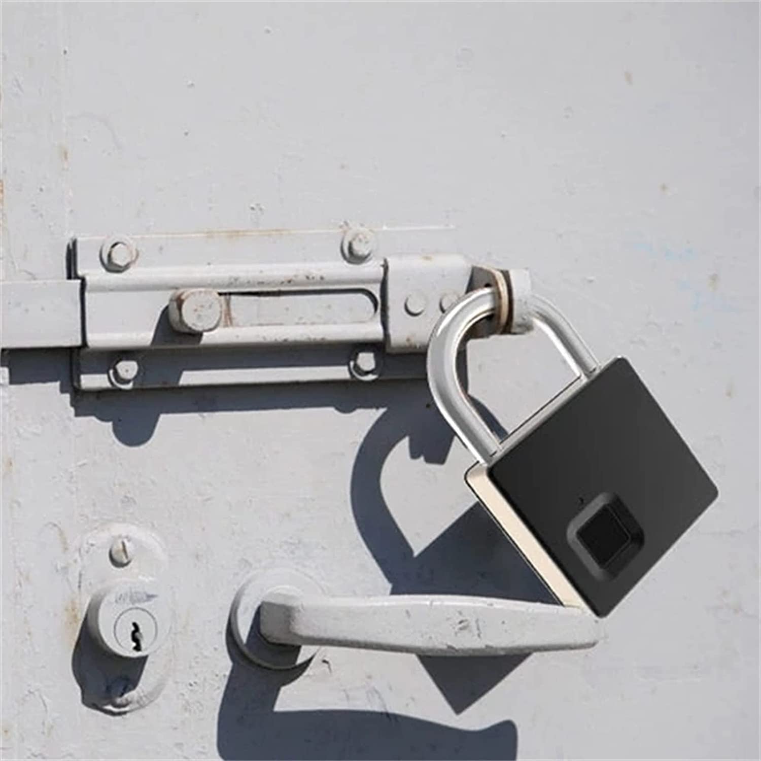 Candado de Huellas Dactilares, USB Candados Inteligentes Recargables, Cerradura sin Llave portátil for el casillero, Mochila, Maleta, gabinete, Bloqueo de Huellas Dactilares de aleación de Zinc