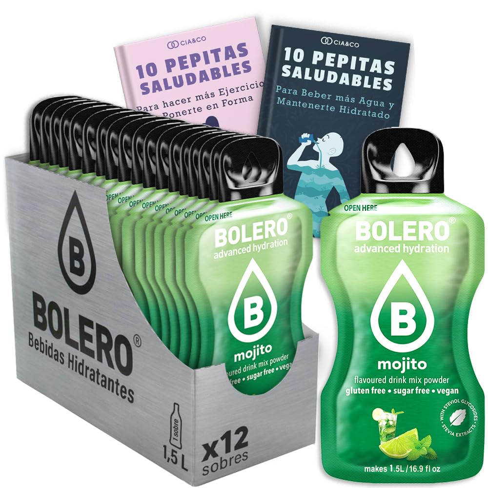 24 x Bebida Bolero COLA Hidratante Sin Azucar (24x9 grs) + 30 Pepitas Saludables para una vida más sana by Cia&Co — view 114