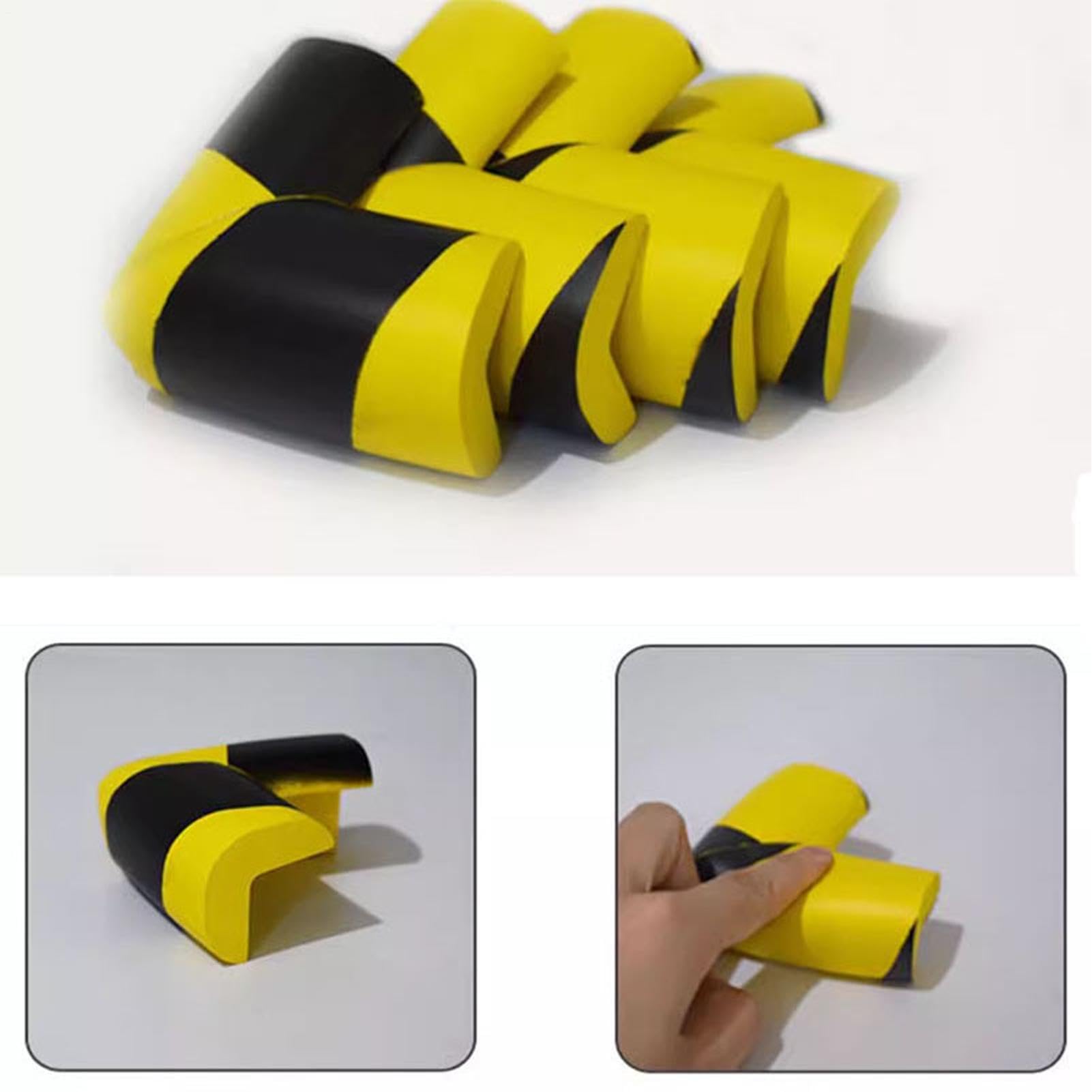 Industrial Foam Corner Guard, Yellow and Black Hazard Warning Strip for Factory Machines, Red and White Safety Bumper for Garage Shelving, Thick Soft Cushion for Wood Tile Metal Surfaces — view 5