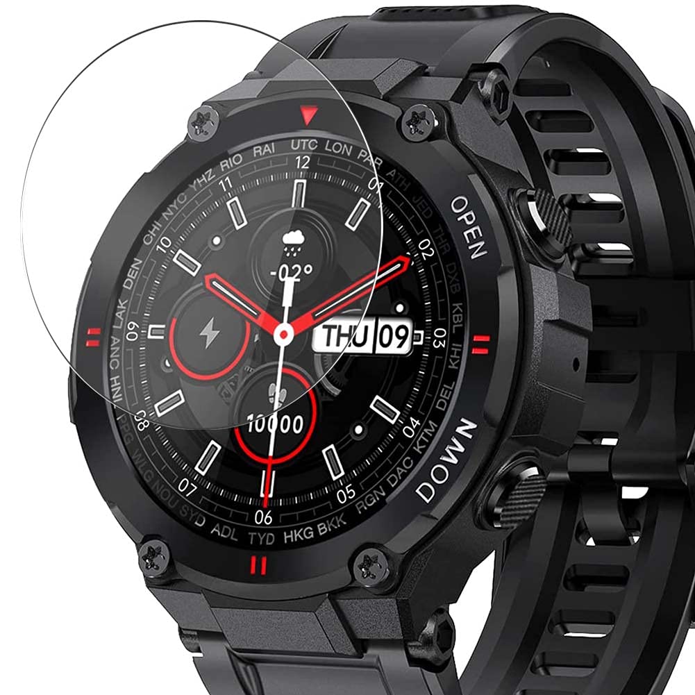 Vaxson 3-Pack Screen Protector, compatible with Segorts K22 1.28" Smart Watch smartwatch, TPU Guard Film Protectors Sticker [NOT Tempered Glass ] New Version