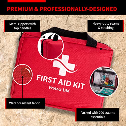 First Aid Kit For Home/Businesses (200 Piece) Emergency Kit/Travel First Aid Kit For Car. Small First Aid Kit. Home First Aid Kit Bag Survival/Medical Kit. Car First Aid Kit/First Aid Kits Travel #TOP3