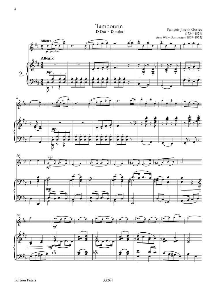 Piccolo Paganini: 30 Intermediate Recital Pieces for Violin and Piano, Conductor Score & Parts (2)