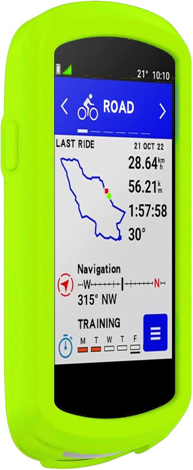 Case Cover Compatible with Garmin Edge 1040 - Anti Drop Silicone Skin Protective Bumper Sleeve for Garmin Edge 1040 (Green) - Image 4