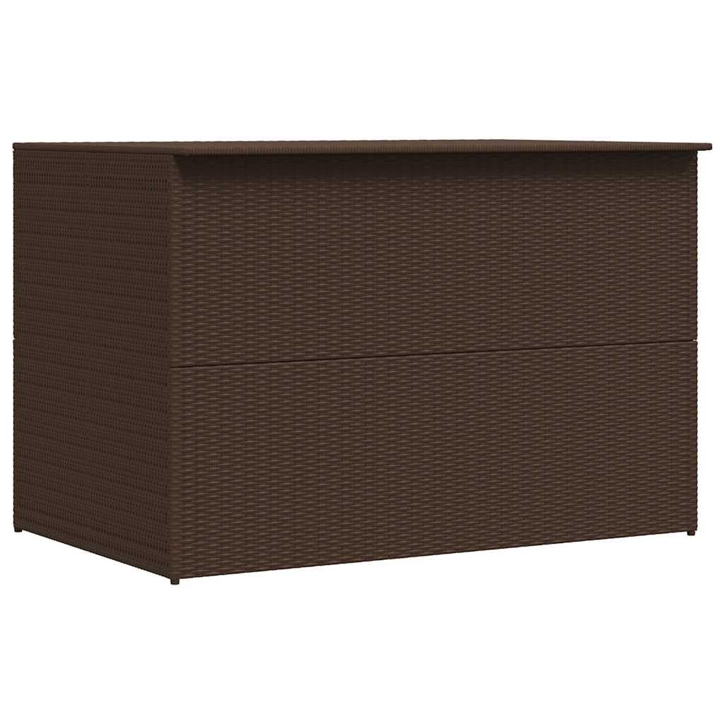 vidaXL Outdoor Storage Box Poly Rattan 150x100x100cm Brown Container Chest