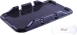 Anti Slip Gel Pad Phone Holder for Car, Removable and Reusable Anti Slip Dashboard Pad with Heat Resistant and Damage Free Sticky Gel Pads for Sunglasses, Keys, Coins and More (7.3" x 4.2")