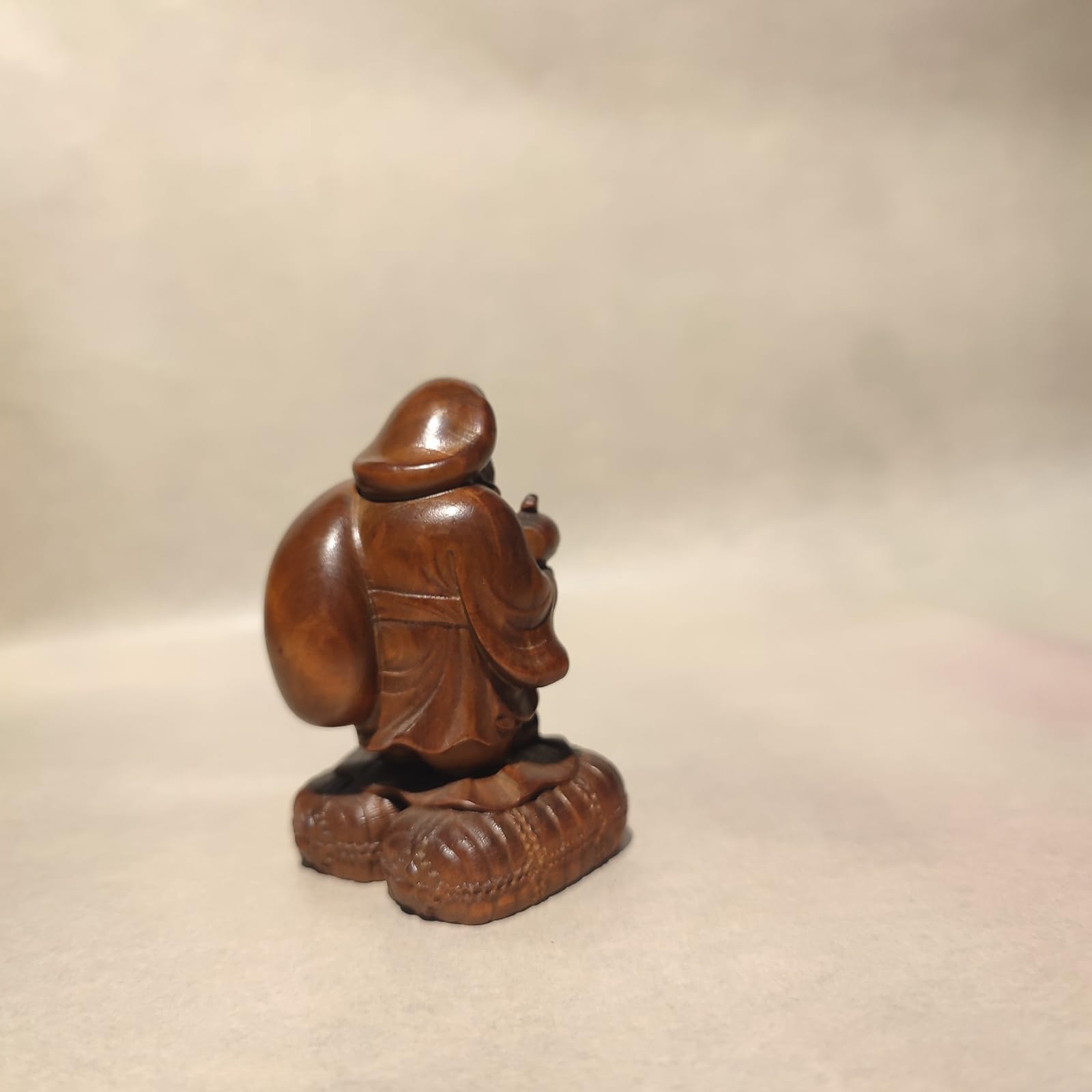 Starożytne tybetańskie drewniane rzeźbione narzędzia Kalidasa Mahakala drewniany Budda Boże Narodzenie prezent sztuka