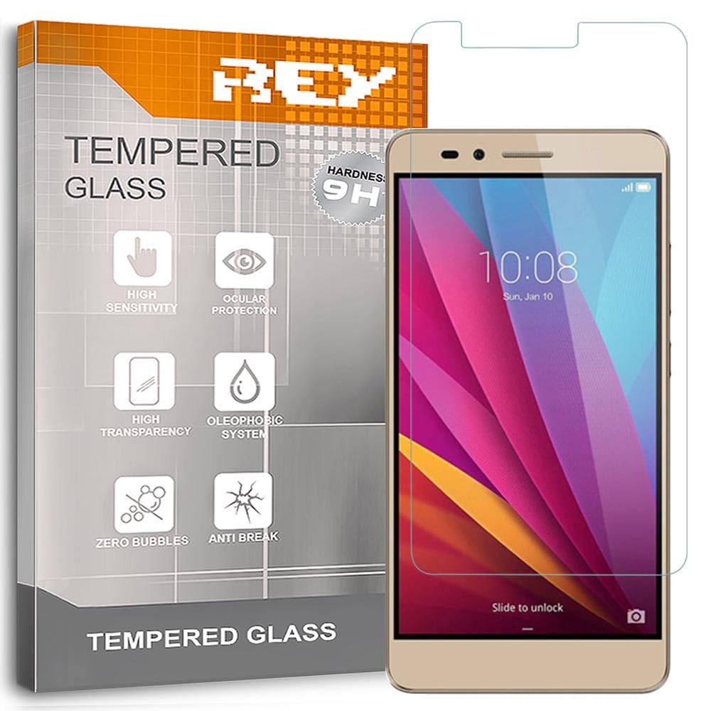 REYPack of Tempered Glass Screen Protectors for Huawei Honor 6X, Screen  Protector, Screen Protector 9H+ Hardness, Anti-Scratch Oil Bubbles