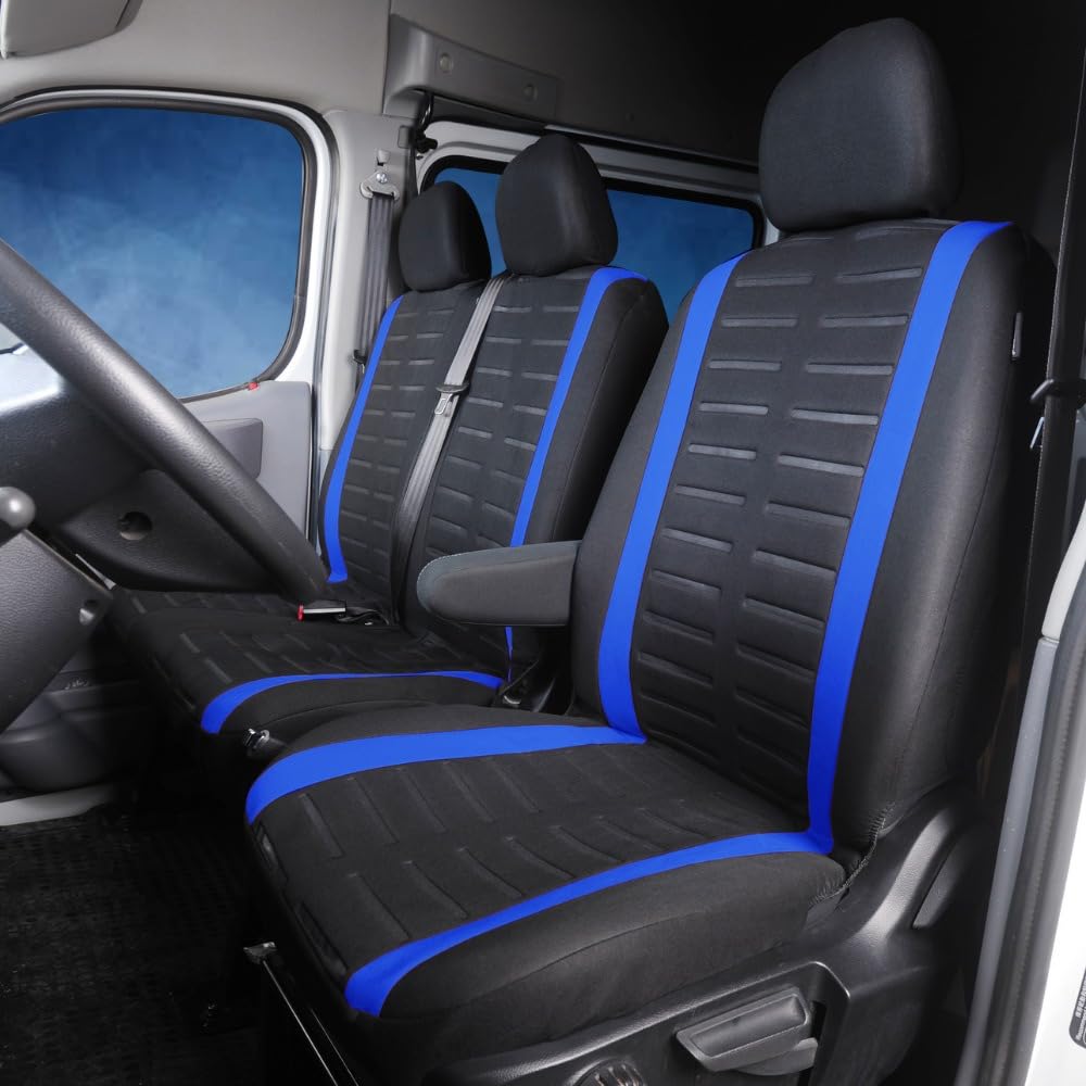 QIZUN 1+2 Car Van Seat Covers for Renault Kangoo (ab Bj.2008+Facelift)