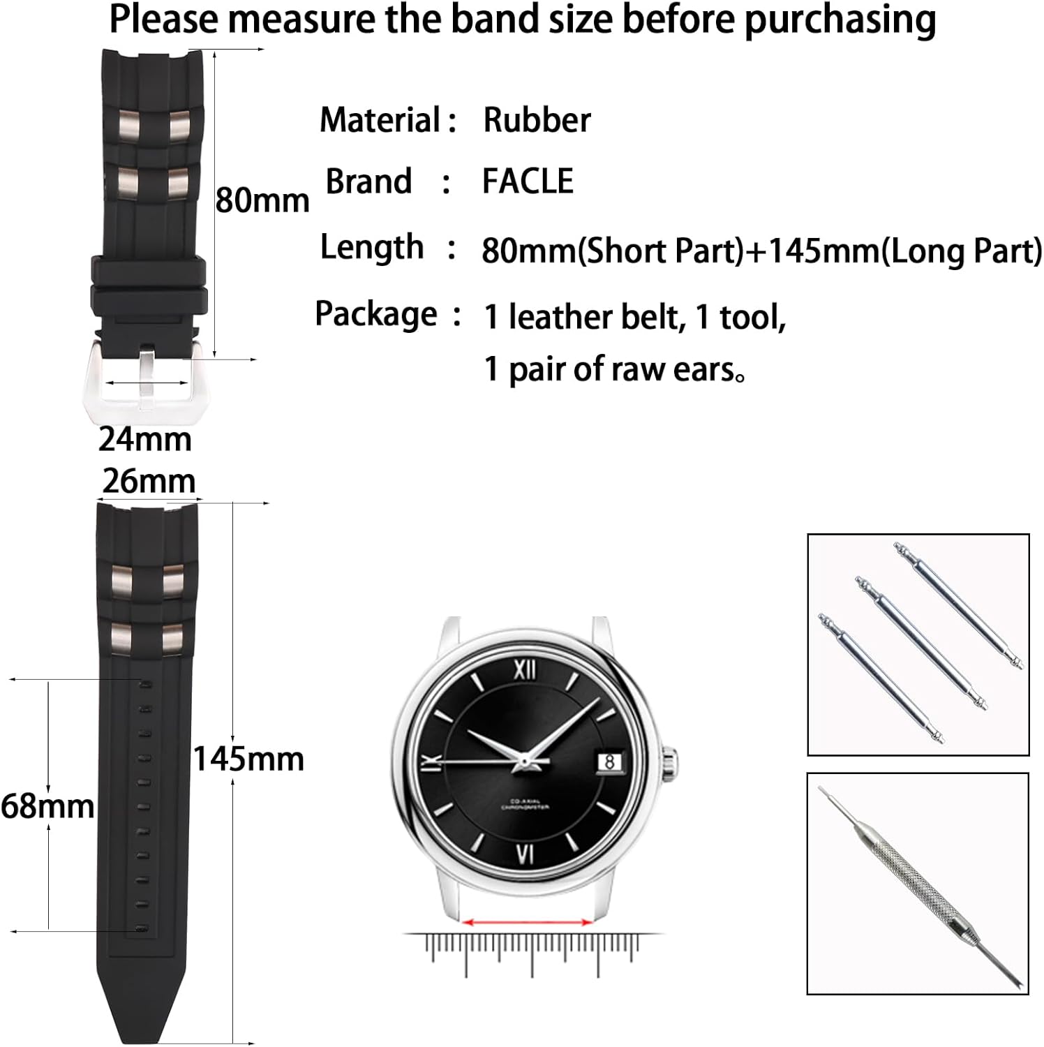 26mm Men's rubber Watch strap accessory Replacement Fit for Invicta Pro Diver 17878 17877 17879 18019 6977 6979 22311 18038 22797 6981 6983 6985 6995 Outdoor Sports Silicone watch bands wristband bracelet