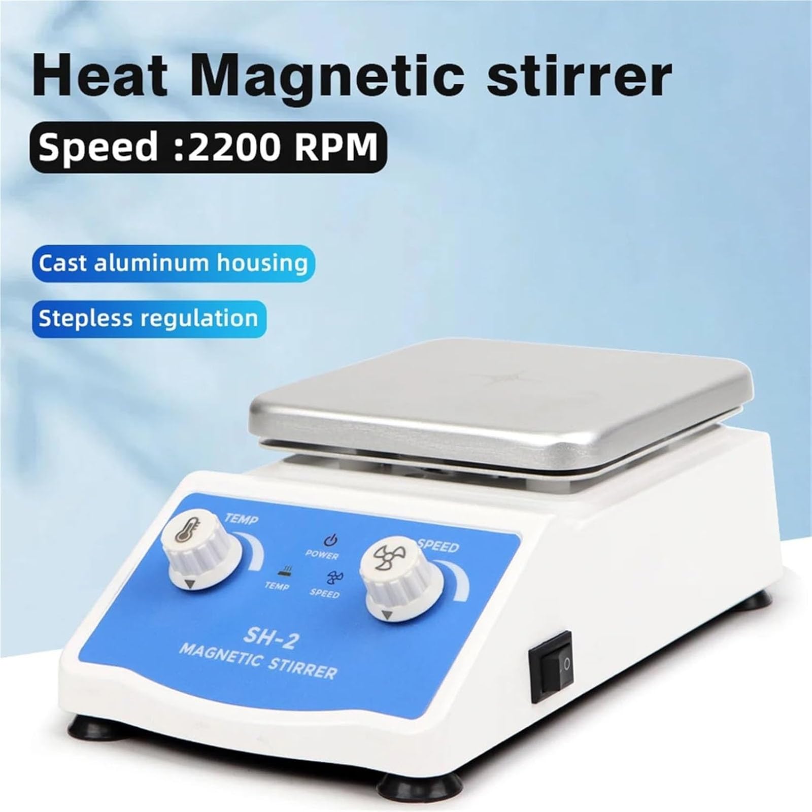 Equipo de laboratorio de placa caliente de calefacción magnética del agitador 0-1600rpm 1L