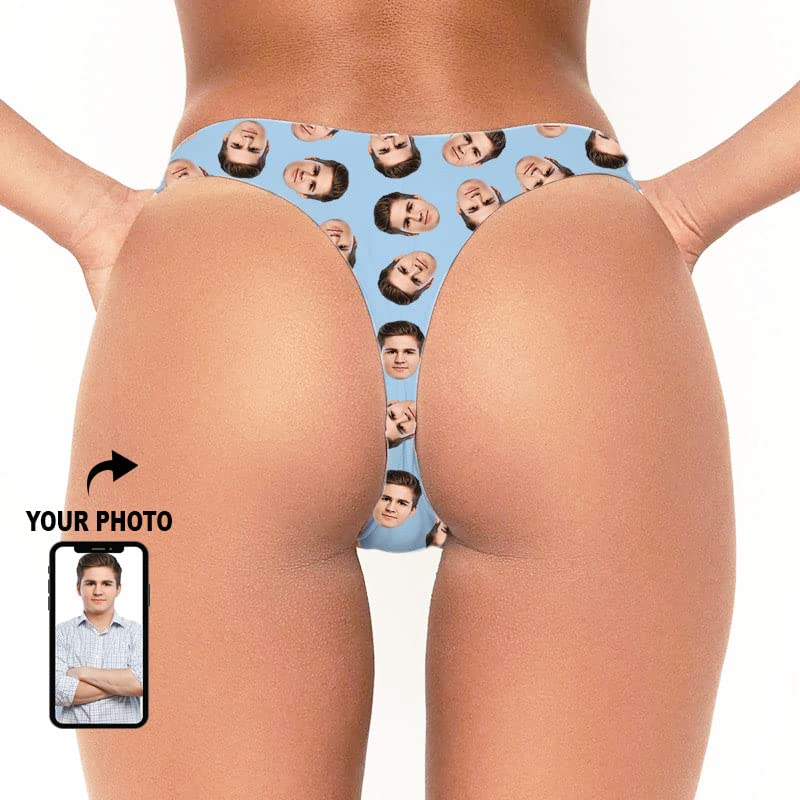 Miniatura 8 de Custom photo bikini thong Personalized Thong bikini With Your Words, Bikini personalizado con tu foto o texto (L)