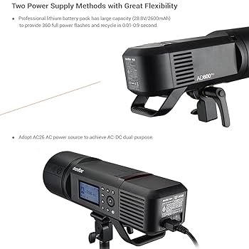 GODOX AD600用バッテリー&amp;充電用コンセント Godox AD600 AC Power Adapter - FotoFlits