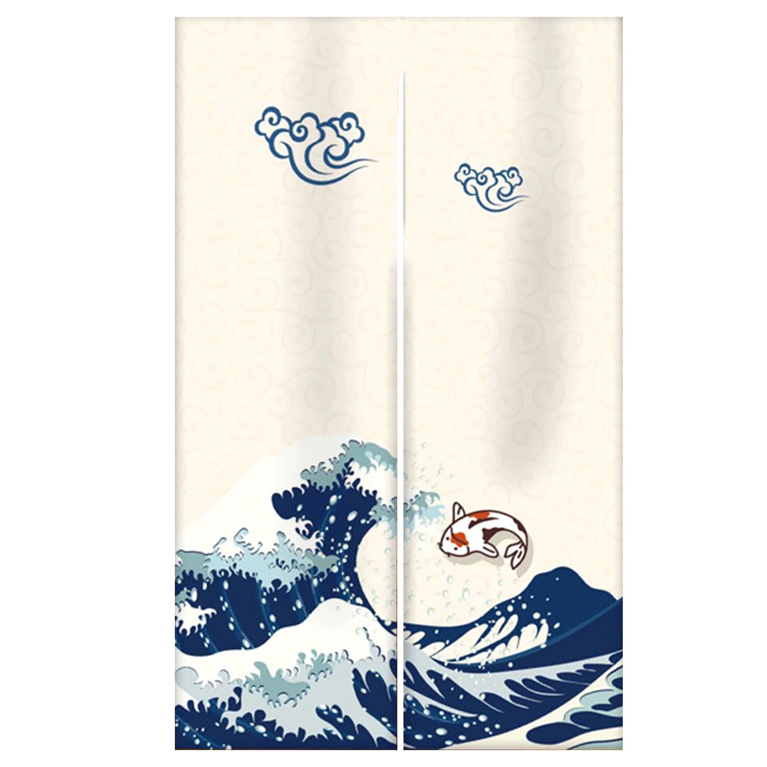 Noren Thick Blackout Door Curtain Japanese Room Divider 33.5x59in Polyester