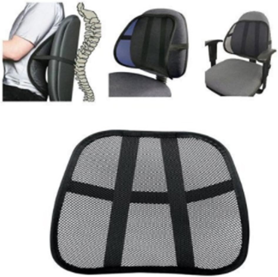 Simplefirst Multi-use Mesh Lumbar Support Car Seat Support Office Chair Back Rest with Elasticated Positioning Strap