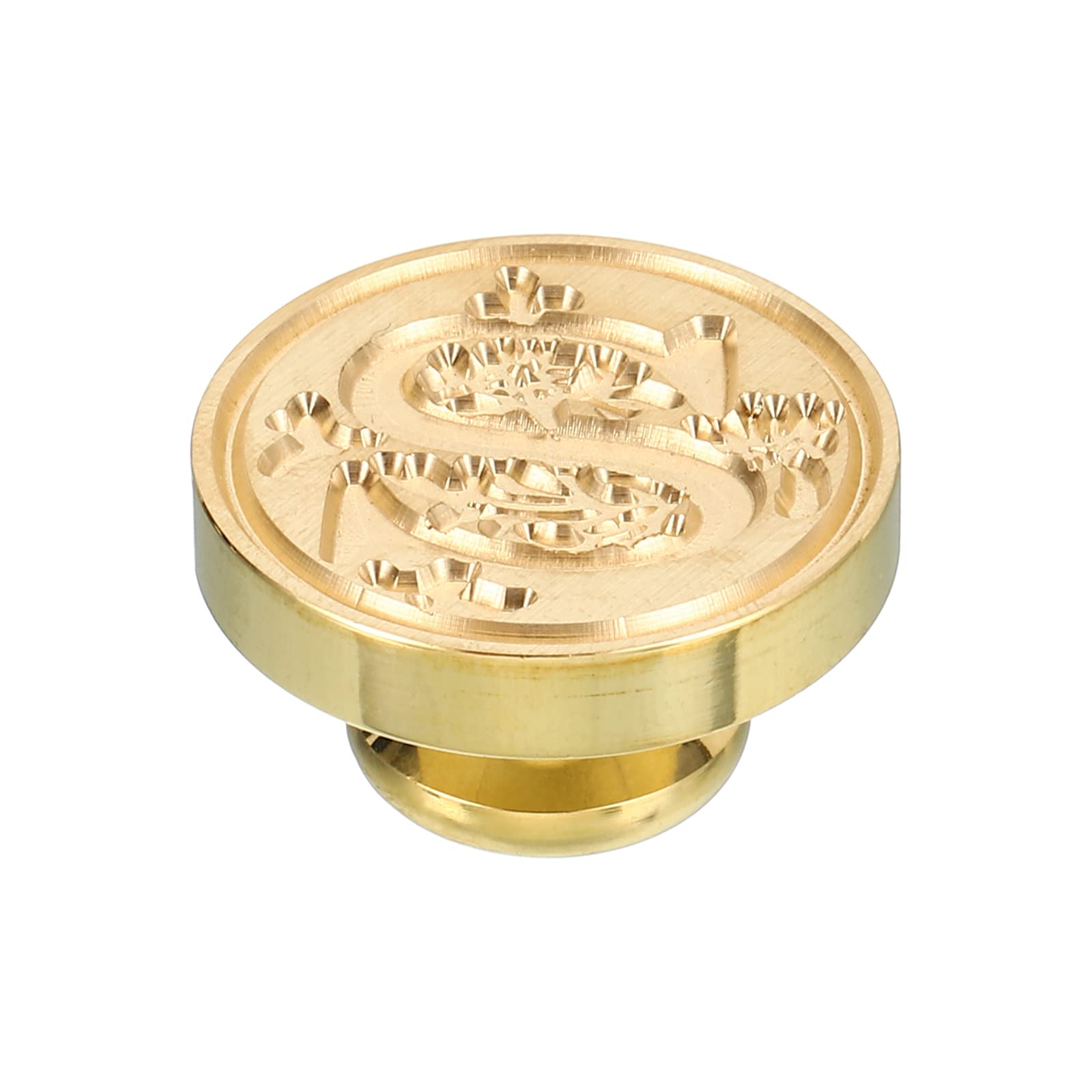 PATIKIL Alphabet S Wax Seal Stamp, Initial Letter Sealing Wax Stamp Classic Retro Brass Head for Envelope Invitation Cards - Image 3