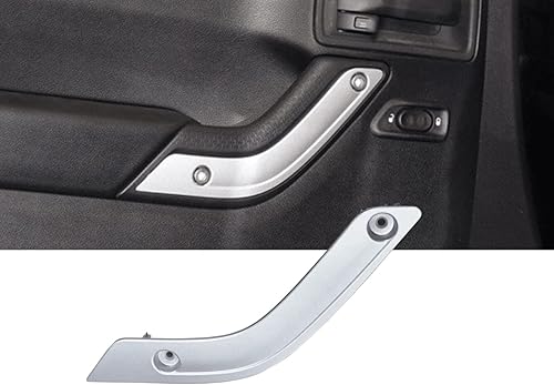 POETRYXIAO Moldura para manija de agarre de puerta interior para Jeep Wrangler JK 2011-2018, Wrangler OEM #1RC72JAHAD, accesorios Wrangler