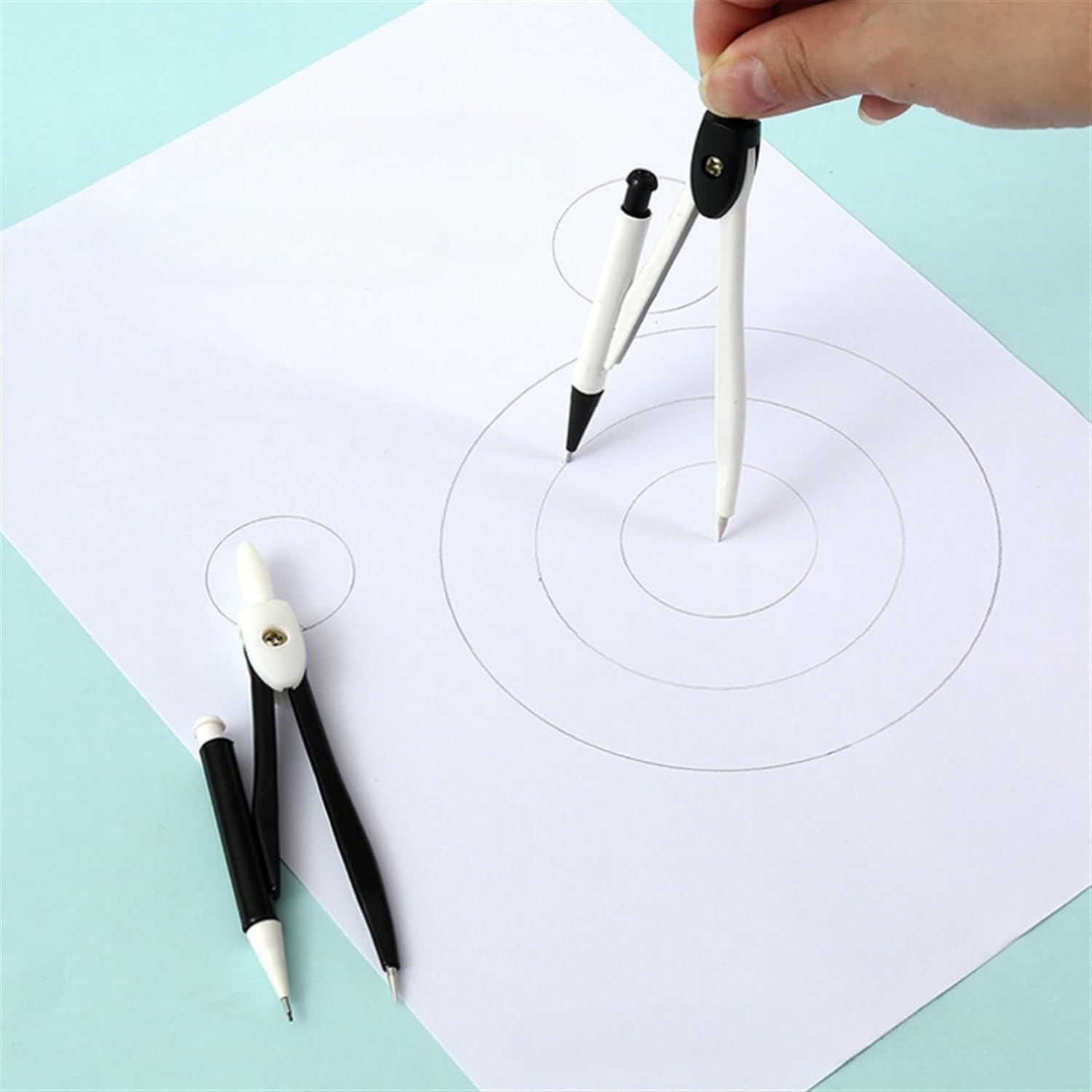 Compasso per Matematica in Metallo, Set di compassi Professionali per Ufficio Scolastico, Disegno, Matematica, Geometria, Strumenti di apprendimento, Compasso da Disegno