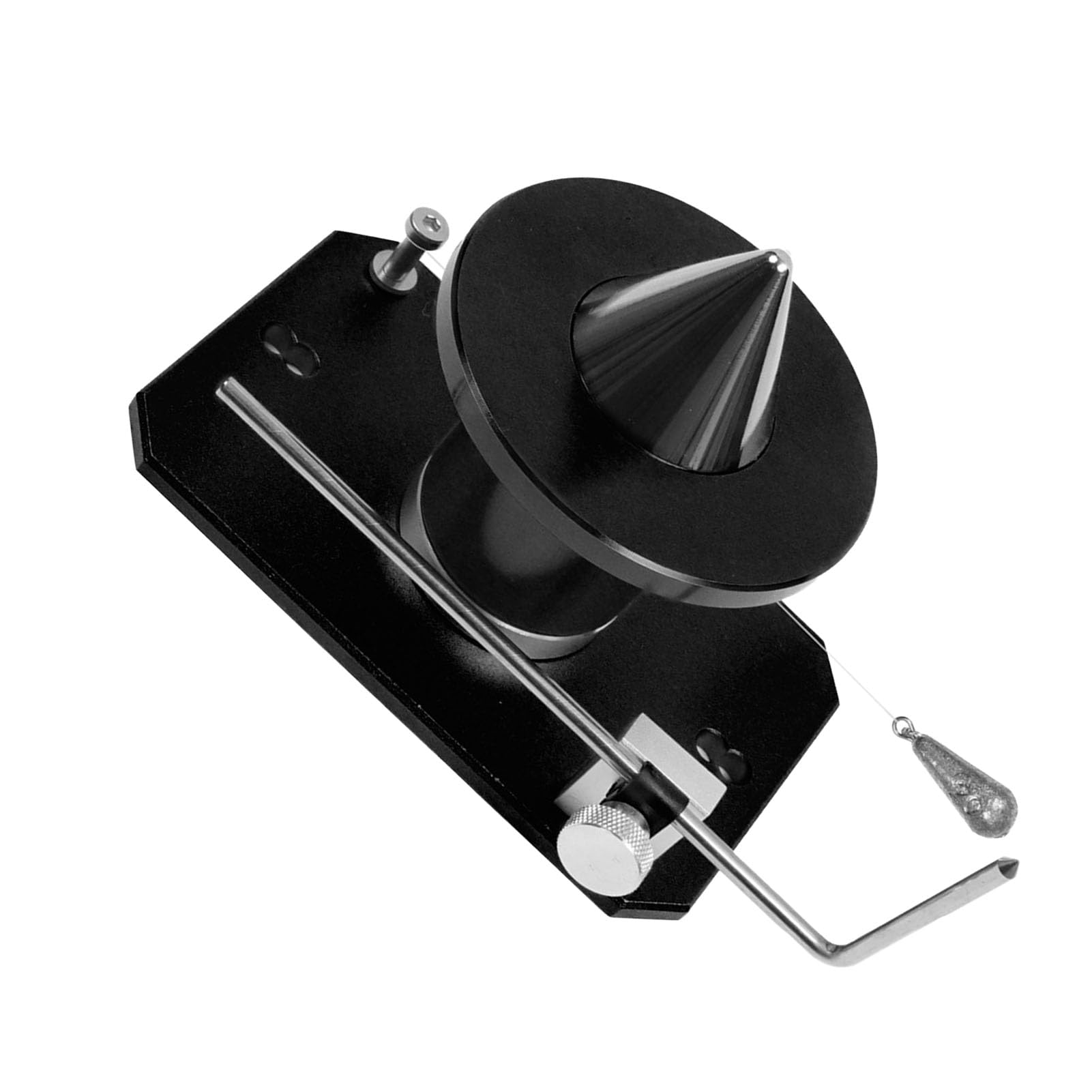 Equilibrador de Cuchillas para Cortacésped, Equilibrador de Cuchillas Montado en la Pared de Acero de Aleación 339075B, Alineación Magnética del Orificio Central, Configuración Ajustable,