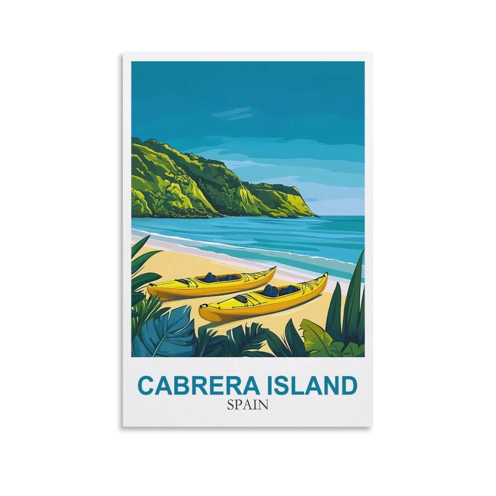 EZMLFA 5D Diamond Art Kits for Beginner,Cabrera Island Spain,Diamond Art House DIY Diamond Art Kits for Home Wall Decor 50x60cm