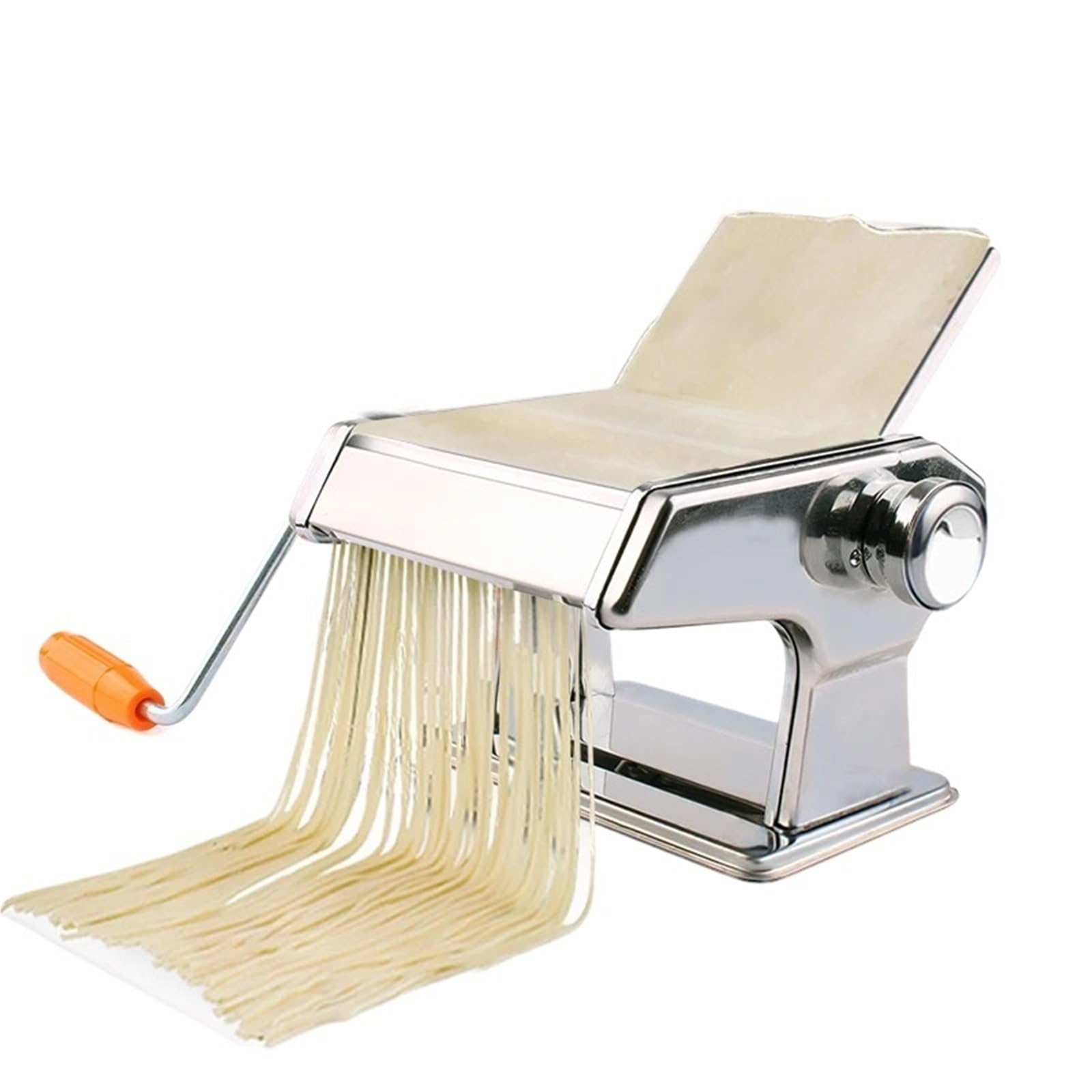 MáQuina De Pasta Manual Máquina manual for hacer pasta de acero inoxidable, prensa for espaguetis, rodillo for colgar fideos, cortador masa con manivela Laminadora De Pasta Manual