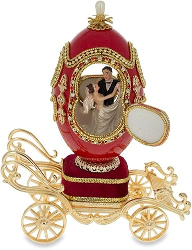 BestPysanky Royal Wedding Coach - Huevo musical de 7.1 pulgadas