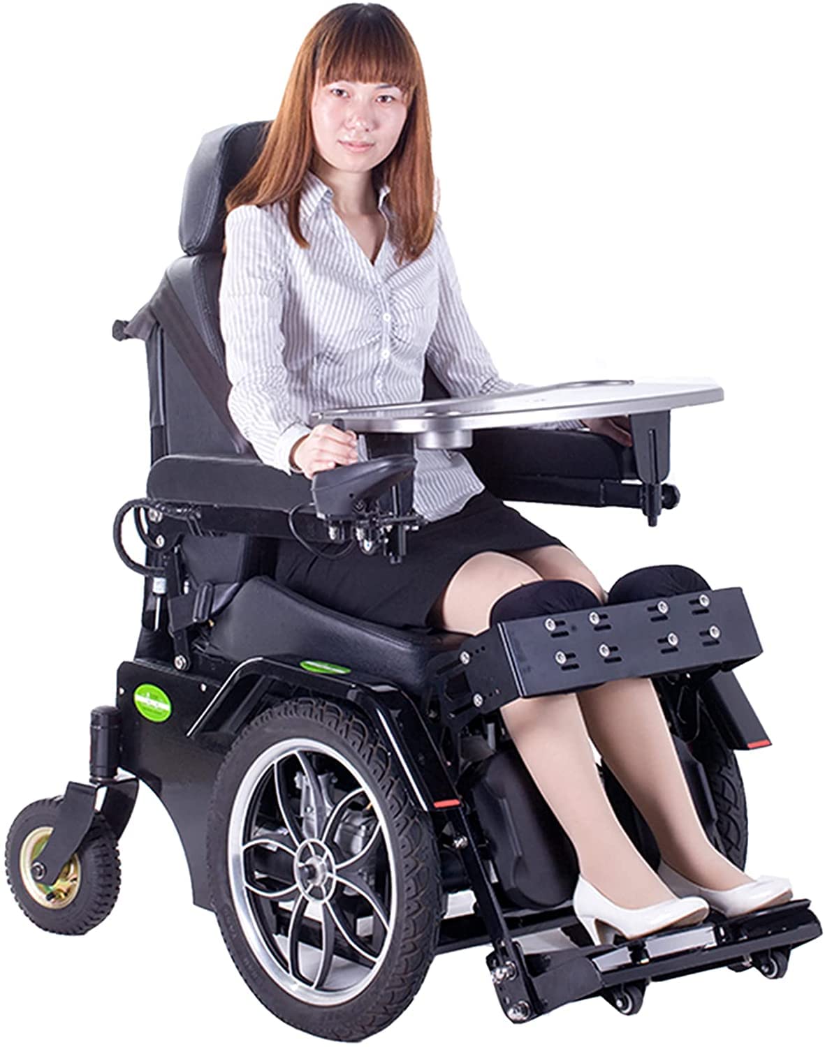 Buy HAIYU Lightweight Folding Electric Wheelchair,Disabled Handicapped Standing Power Wheelchair