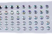 Vista 13 de Diamantes de imitación acrílicos autoadhesivos SS30 de 0.236 in de plástico, gemas faciales de plástico para tarjetas de bricolaje e invitaciones