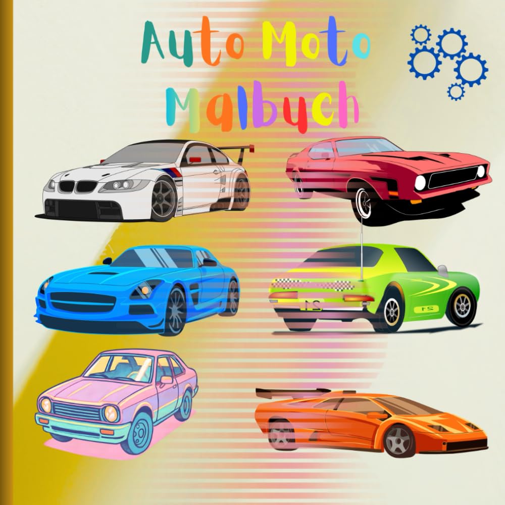 Auto Moto Malbuch: Malbuch mit Autos und Fahrzeugen für Kinder
