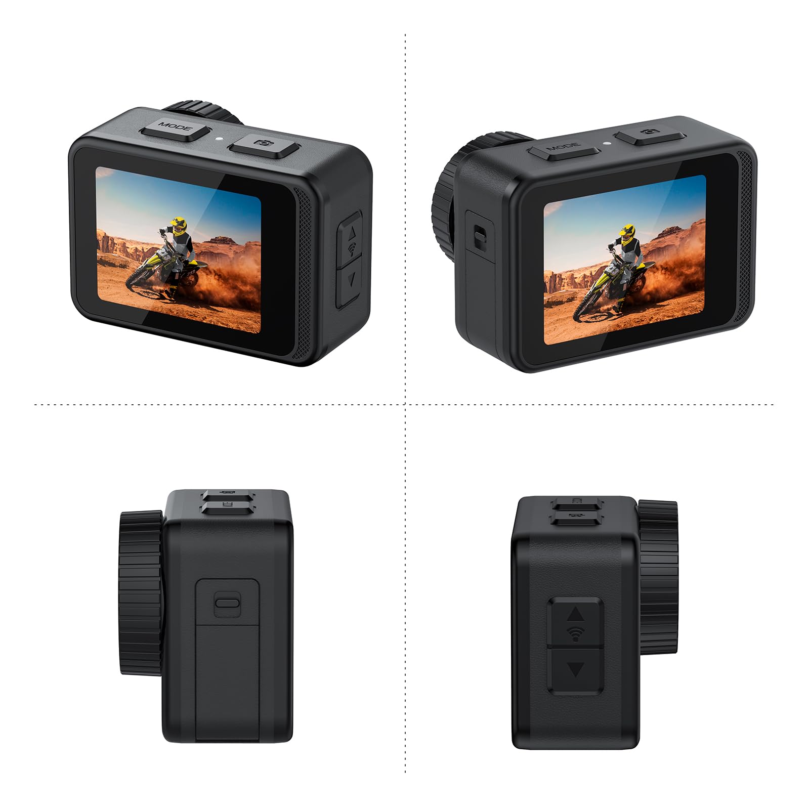 Amazon.com : Andoer 4K 60FPS Action Camera 24MP WiFi Sports Camera