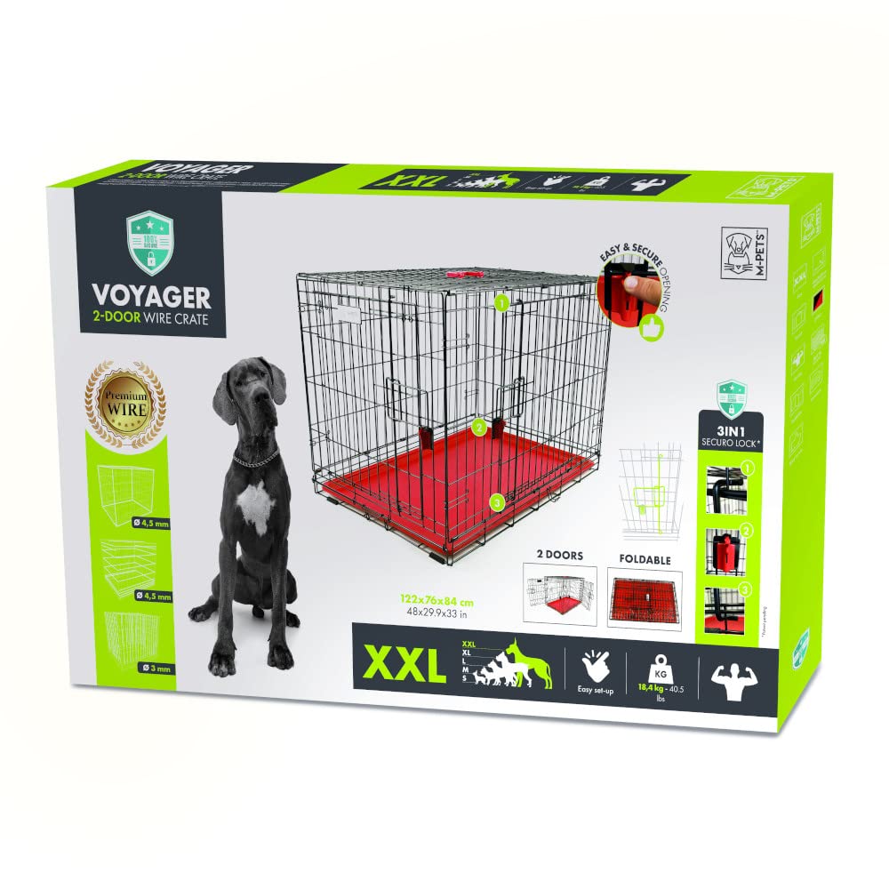 Amazon.co.jp: 2ドアプレミアムワイヤークレート XXL レッド : ホーム