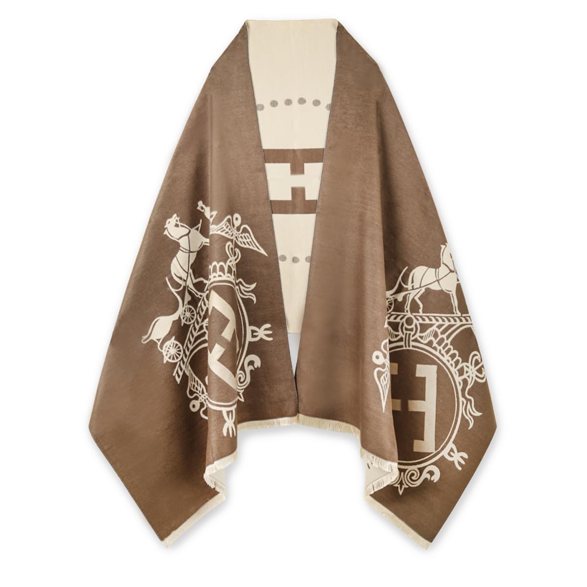 EXTREE Winter Wearable Blanket Scarfs Écharpe Tendance Femmes