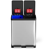 Vista 19 de iTouchless - Basurero de cocina con sensor automático con capacidad de 13 galones y filtro de olor