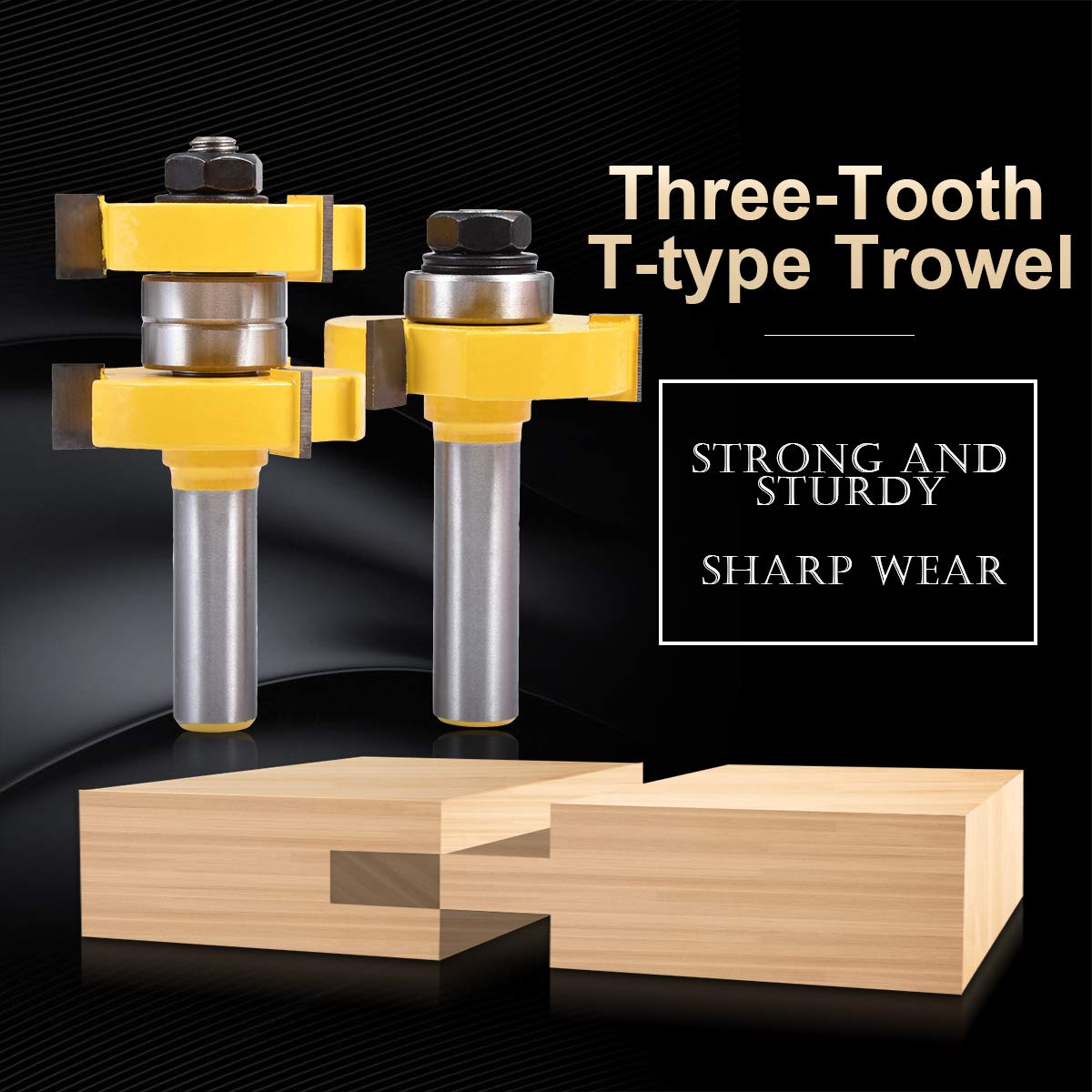 Set Punte Router Per Falegnameria - Fresa Per Scanalature E Giunzioni, 1/2"